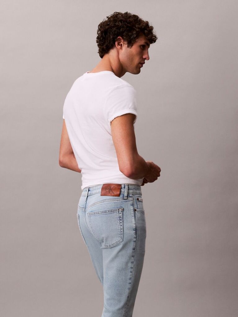 Denim Blugi Cu Croiala Slim  Barbati