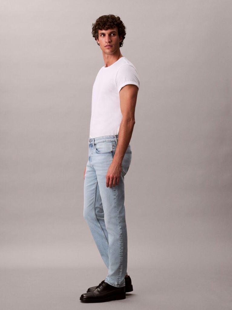 Denim Blugi Cu Croiala Slim  Barbati