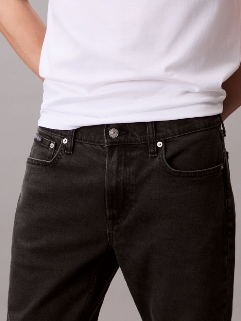 Negru Blugi Slim Tip Tapered  Barbati