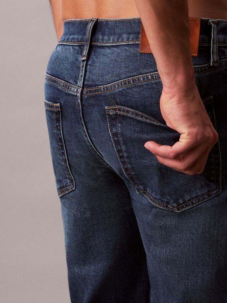 Denim Blugi Slim Cu Croiala Conica  Barbati