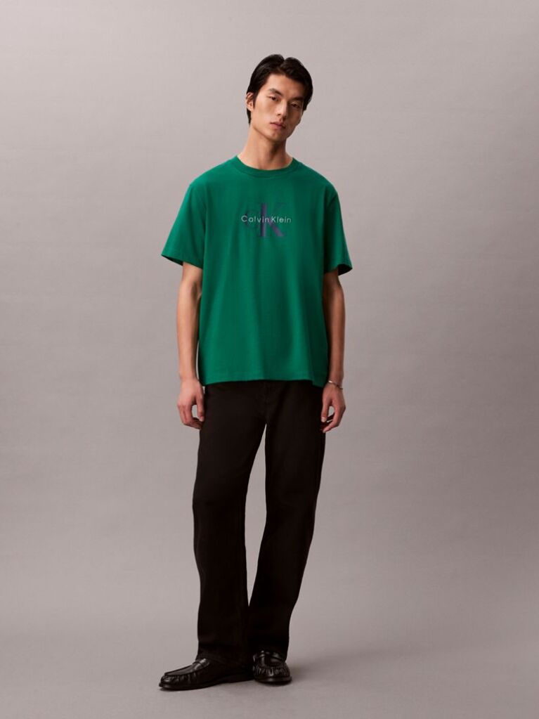 Verde Tricou Cu Logo Monograma  Barbati