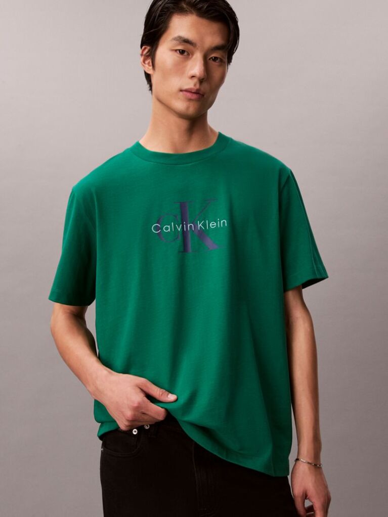 Verde Tricou Cu Logo Monograma  Barbati