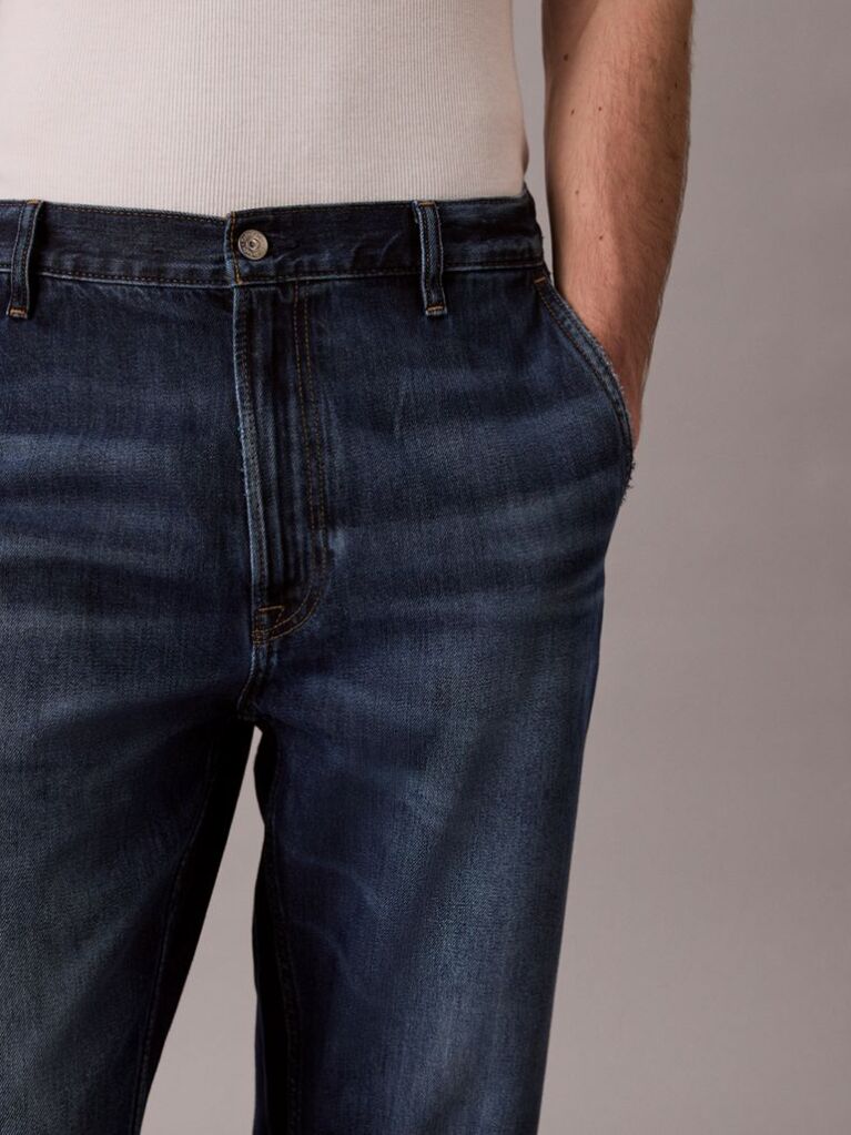 Denim 90s Taper Cropped Jeans  Men