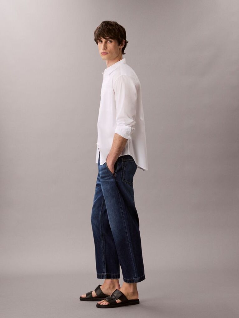 Denim 90s Taper Cropped Jeans  Men