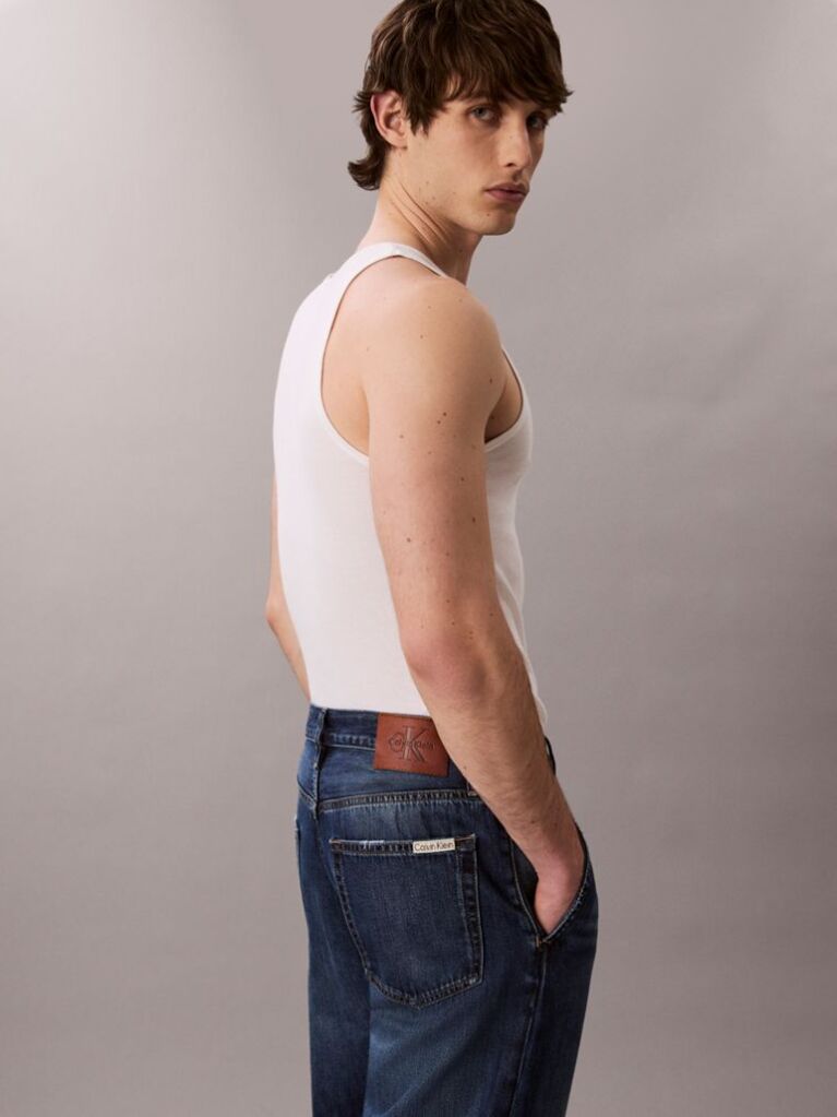 Denim 90s Taper Cropped Jeans  Men