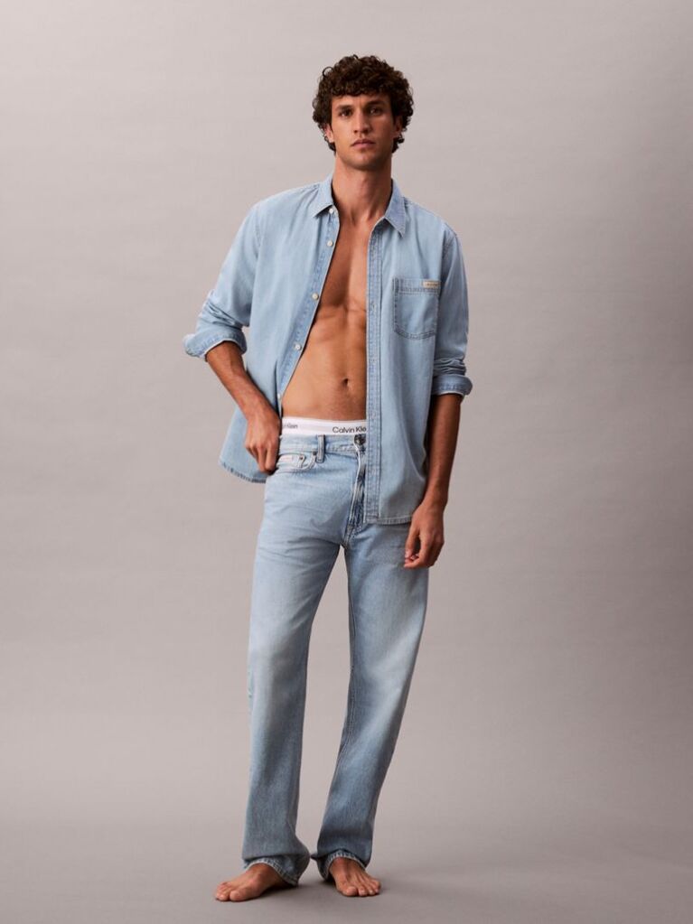 Denim Blugi Cu Croiala Dreapta Standard  Barbati