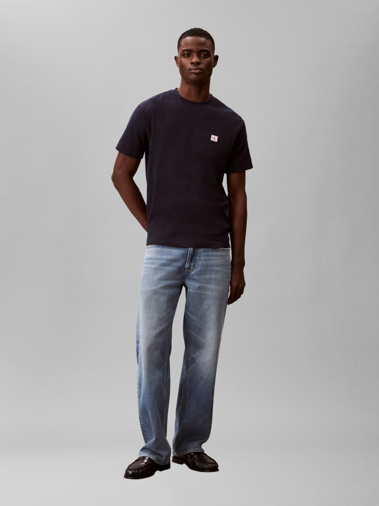 Blue Classic Waffle T-shirt  Men