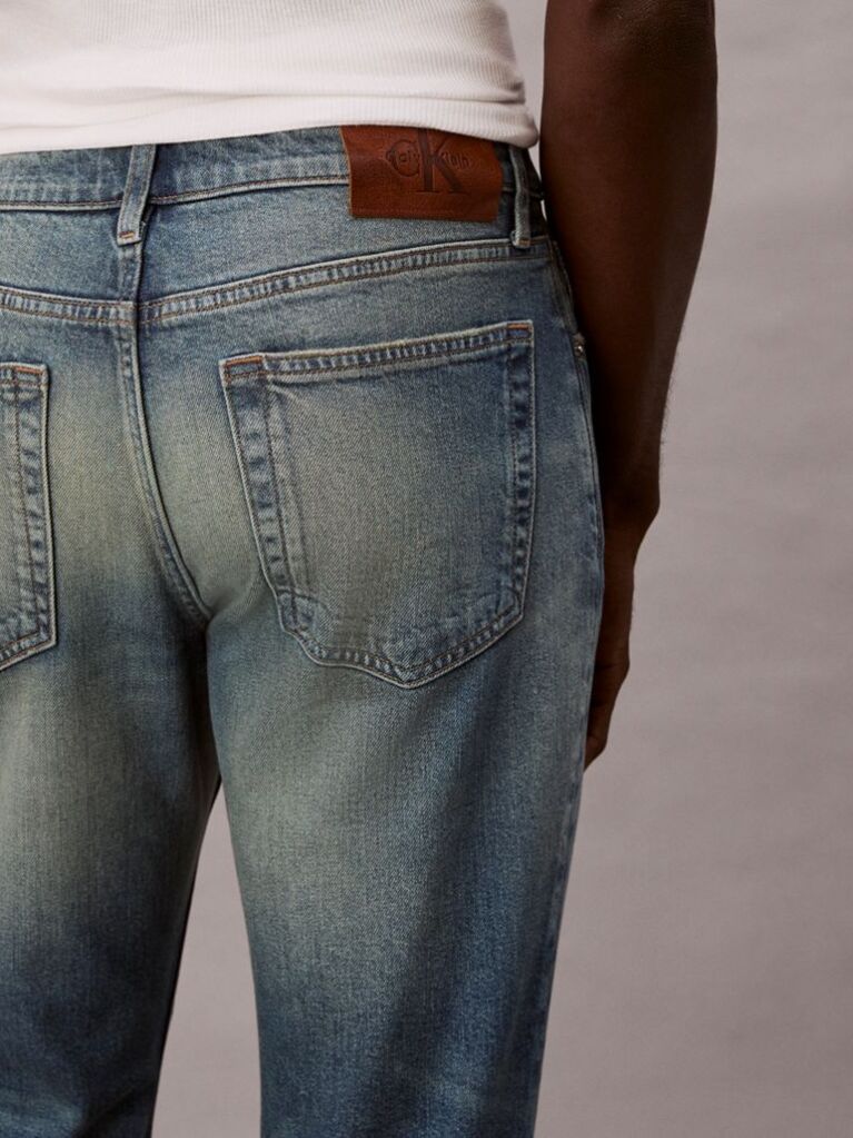 Denim Blugi Cu Croiala Slim  Barbati