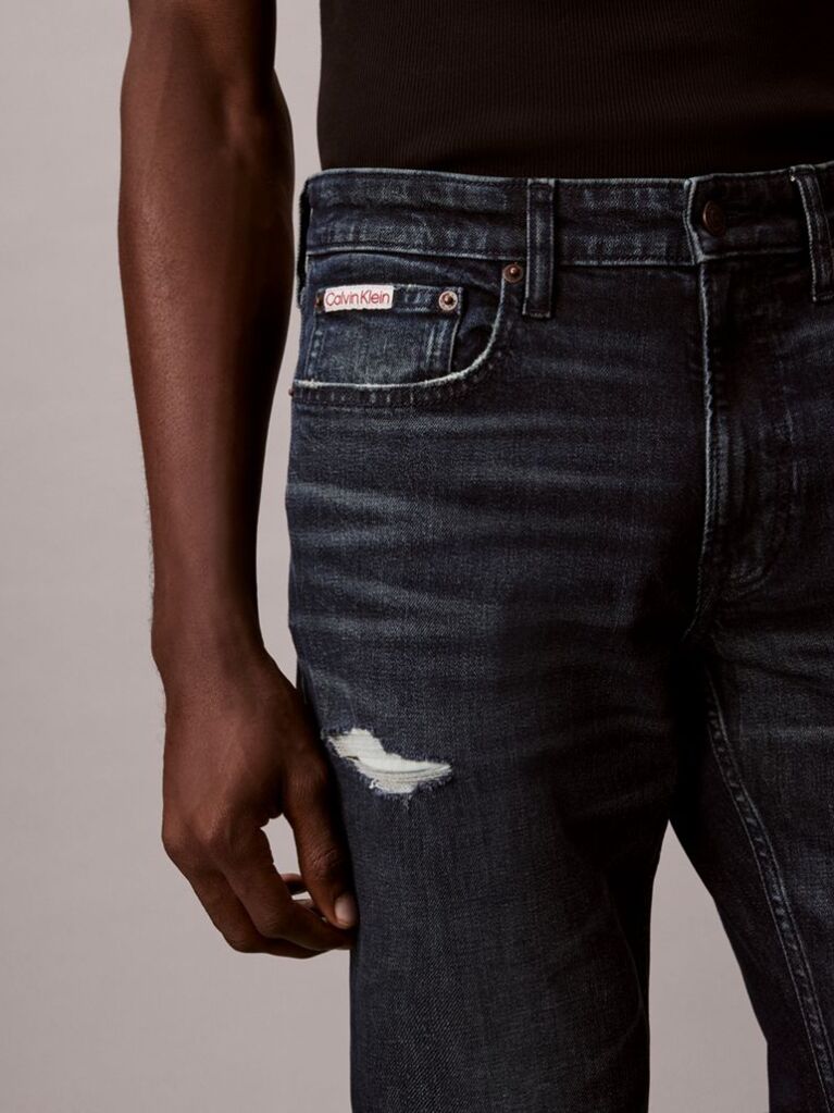Denim Blugi Cu Croiala Slim  Barbati