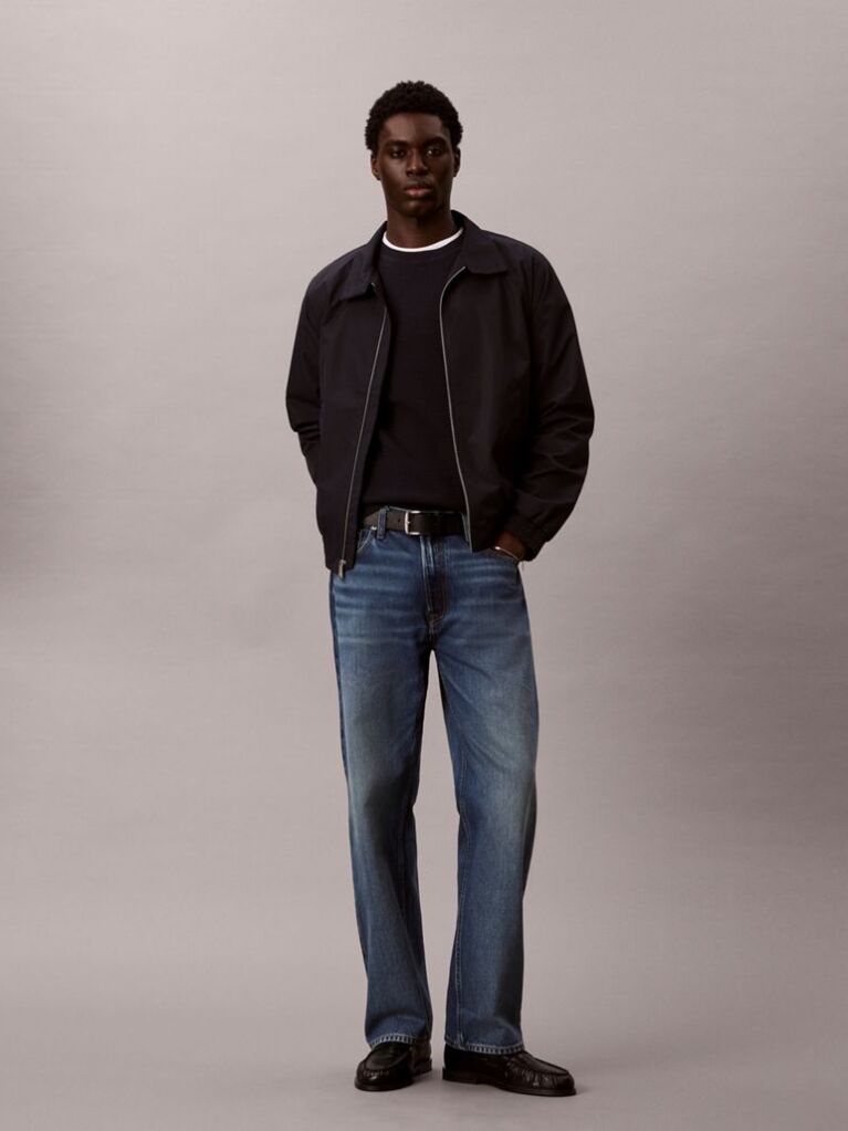 Denim Blugi Drepti Stil Anii 90  Barbati