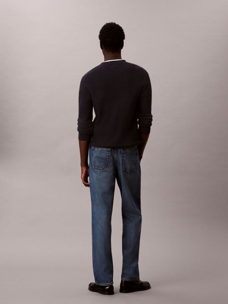 Denim Blugi Drepti Stil Anii 90  Barbati
