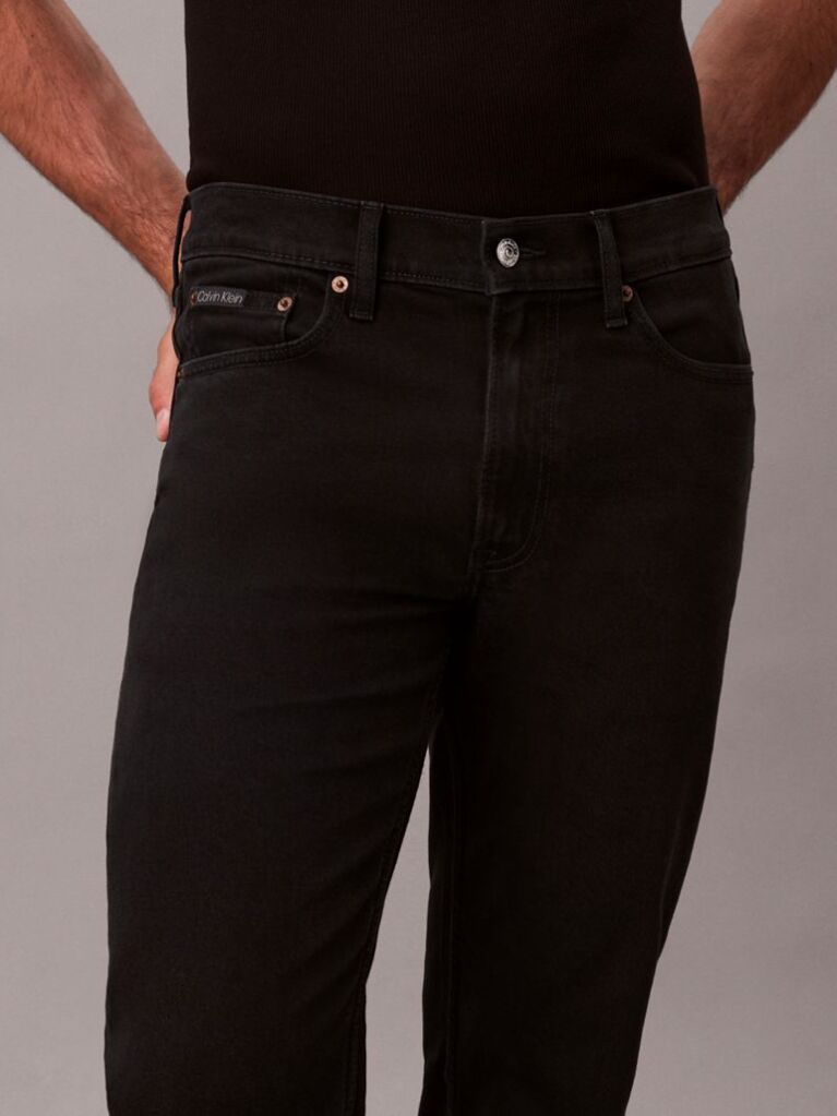 Negru Blugi Drepti Cu Croiala Slim  Barbati