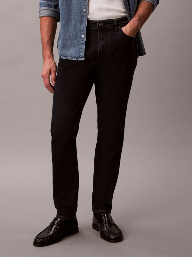Denim Blugi Slim Cu Croiala Tapered  Barbati