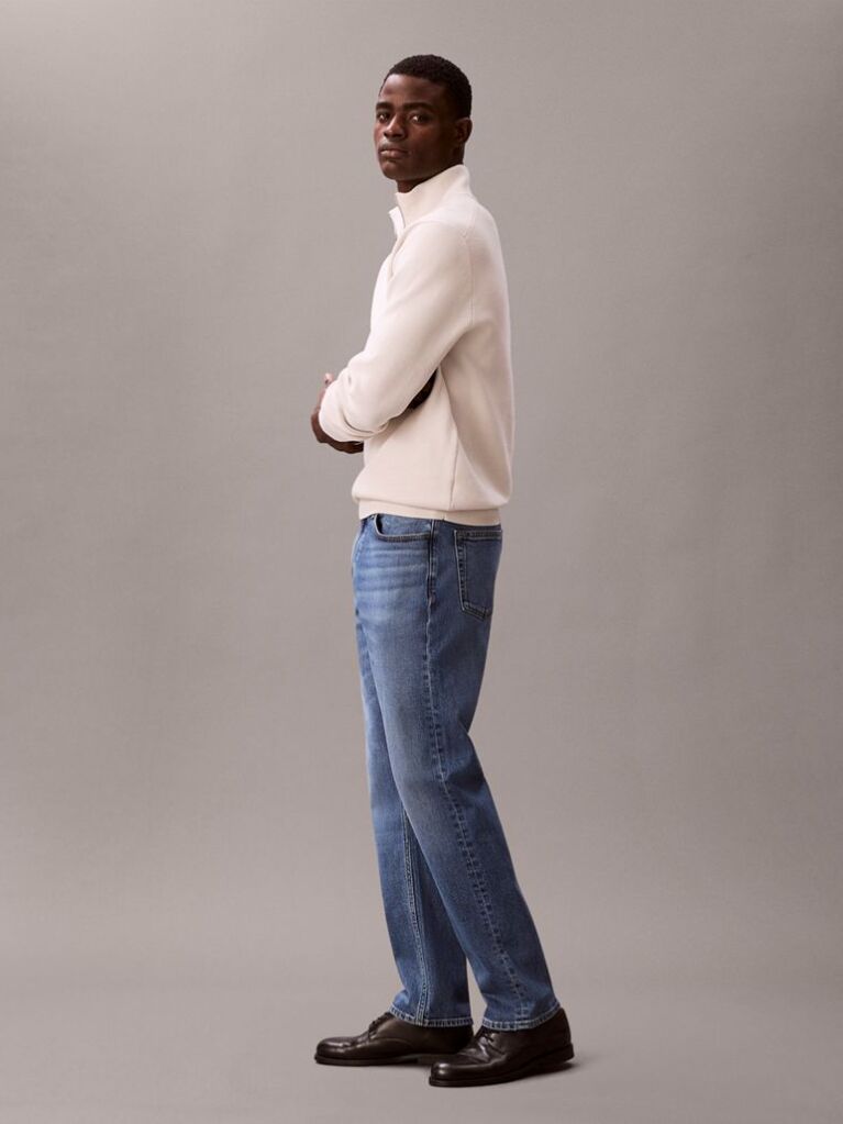 Denim Slim Straight Leg Jeans  Men