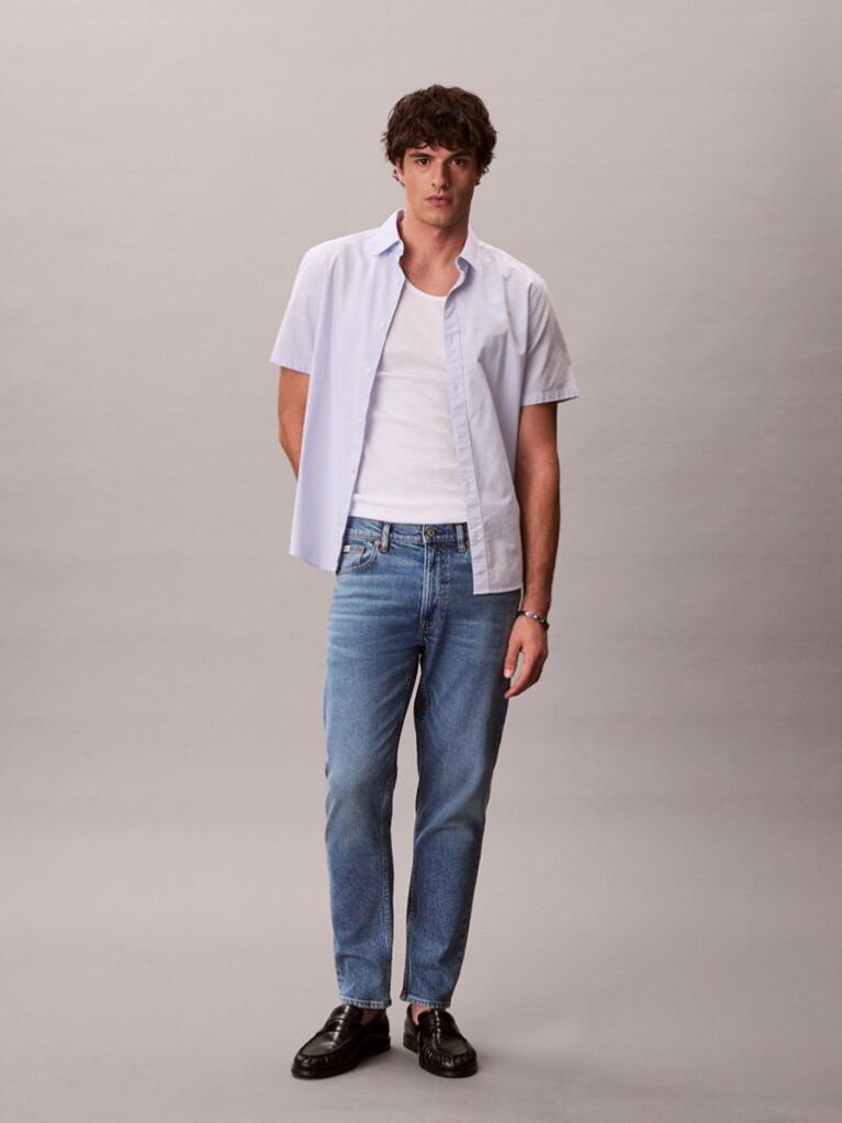 Denim Blugi Cu Croiala Tapered  Barbati