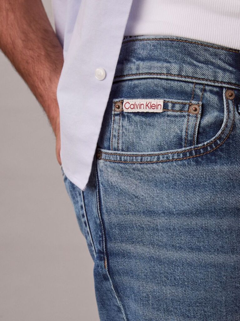 Denim Blugi Cu Croiala Tapered  Barbati