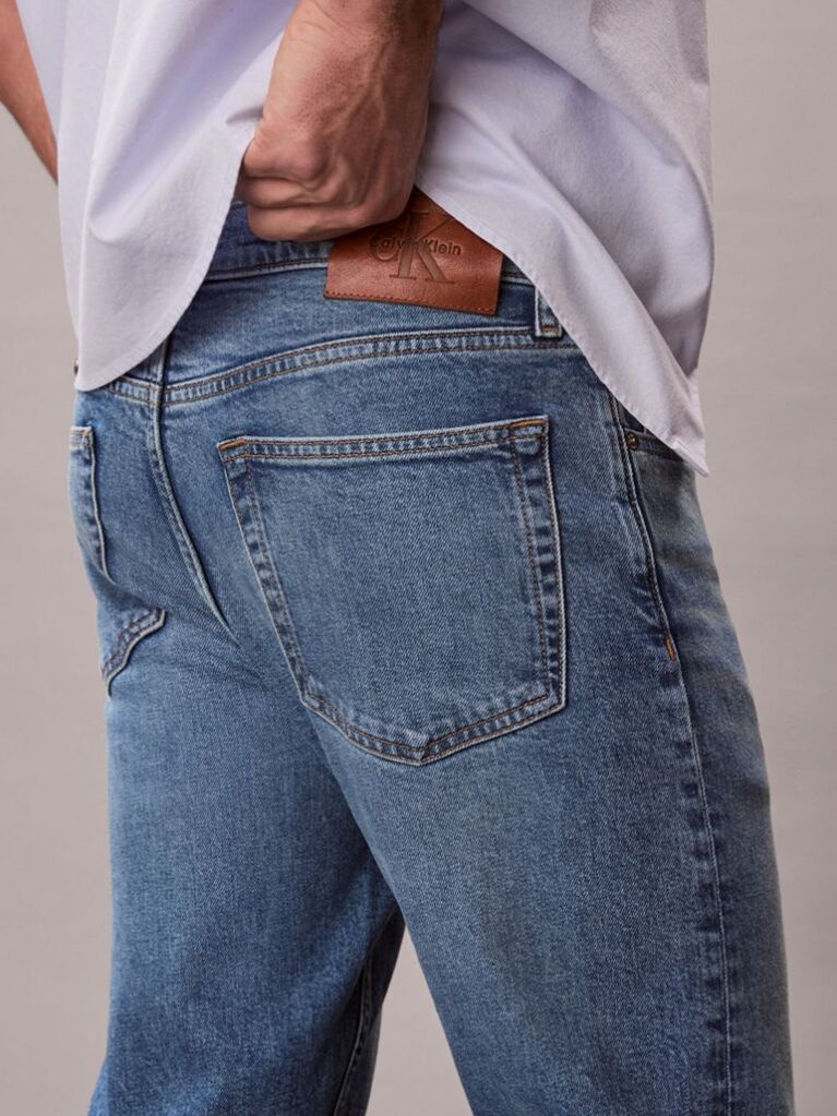 Denim Blugi Cu Croiala Tapered  Barbati