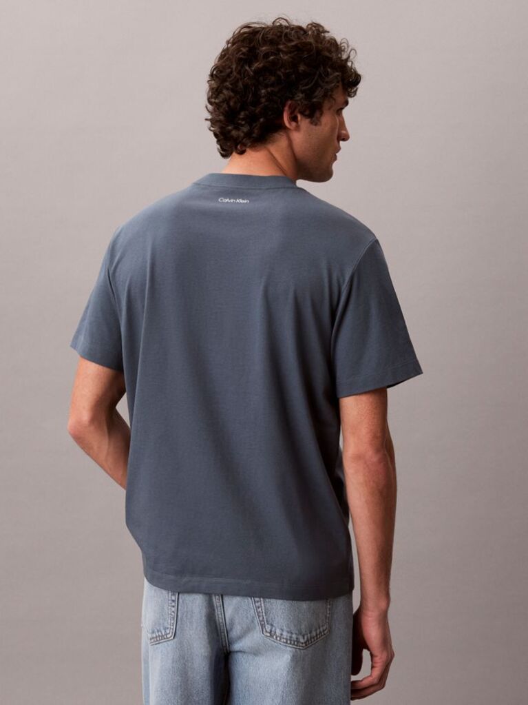 Blue Relaxed Logo T-shirt  Men