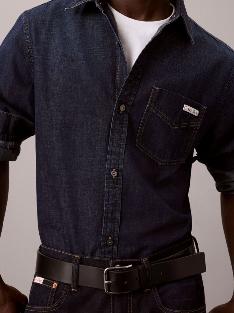 Denim Camasa Din Denim Cu Croiala Clasica  Barbati