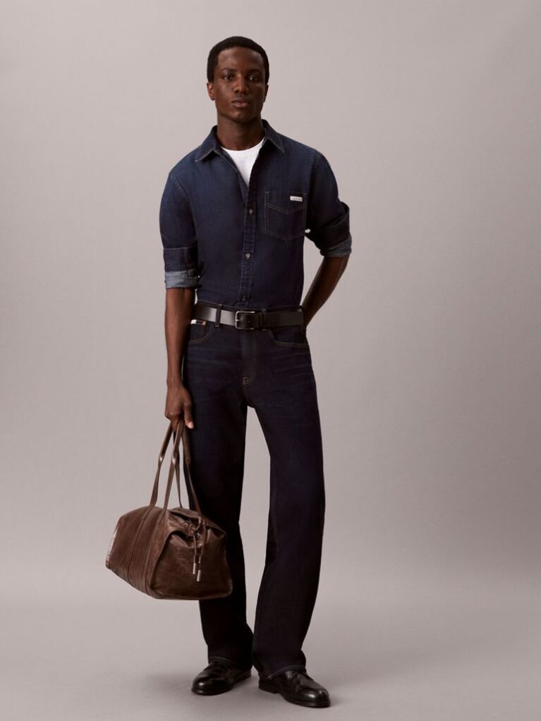 Denim Camasa Din Denim Cu Croiala Clasica  Barbati