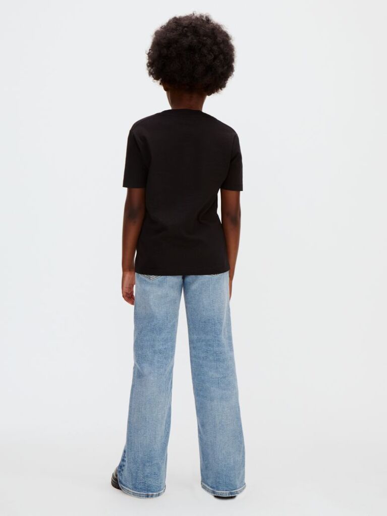 Negru Tricou Pentru Copii  Copii Unisex