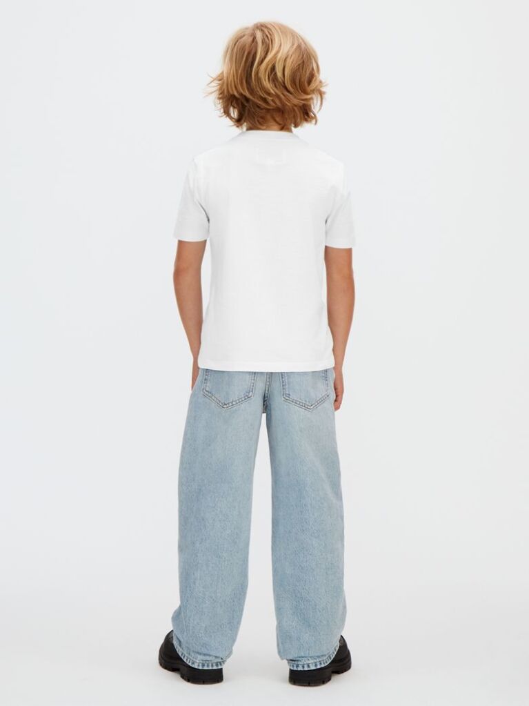 Alb Tricou Pentru Copii Cu Logo  Copii Unisex