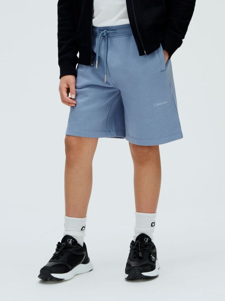 Albastru Pantaloni Scurti Jogging Din Terry Pentru Copii  Copii Unisex