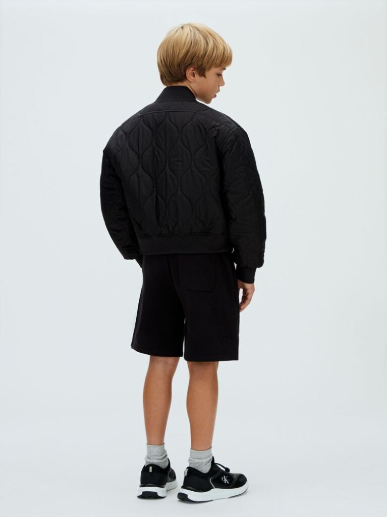 Negru Pantaloni Scurti Jogging Relaxati Pentru Copii  Copii Unisex