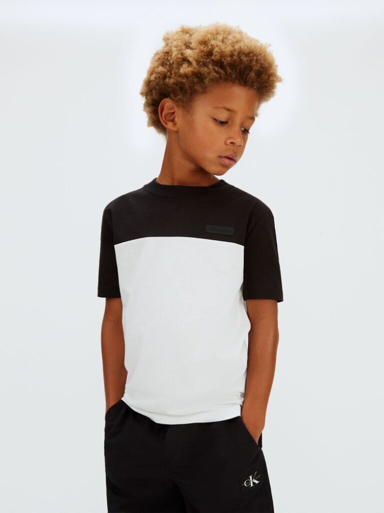 Negru Tricou Colourblock  Baieti