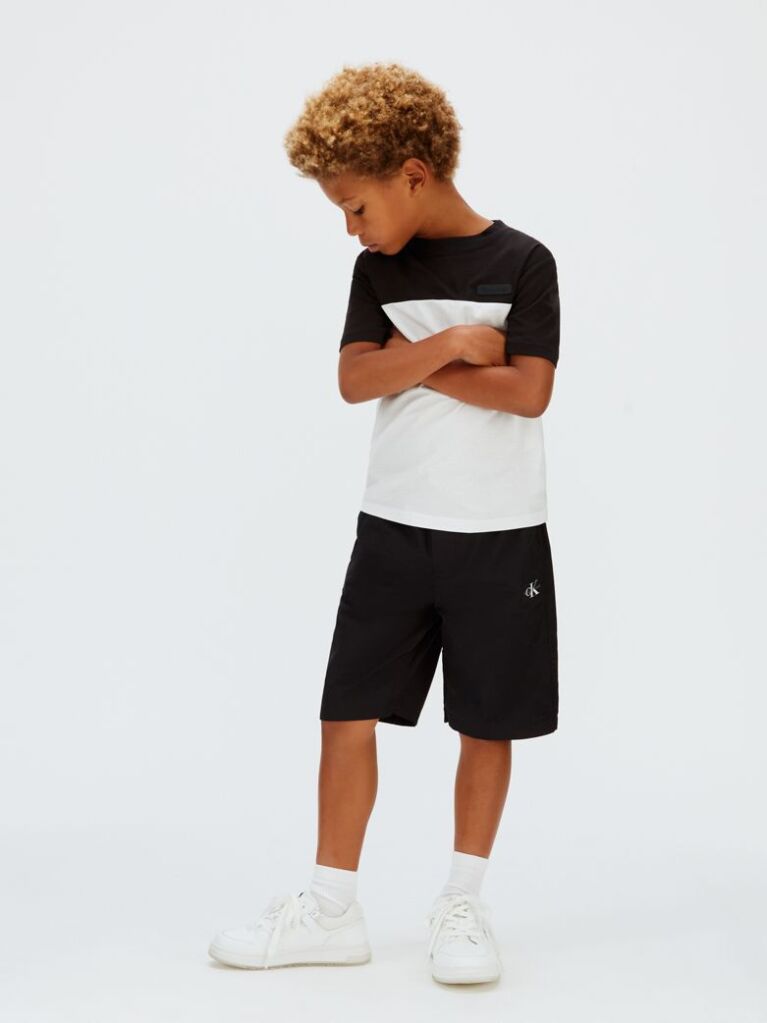 Negru Tricou Colourblock  Baieti