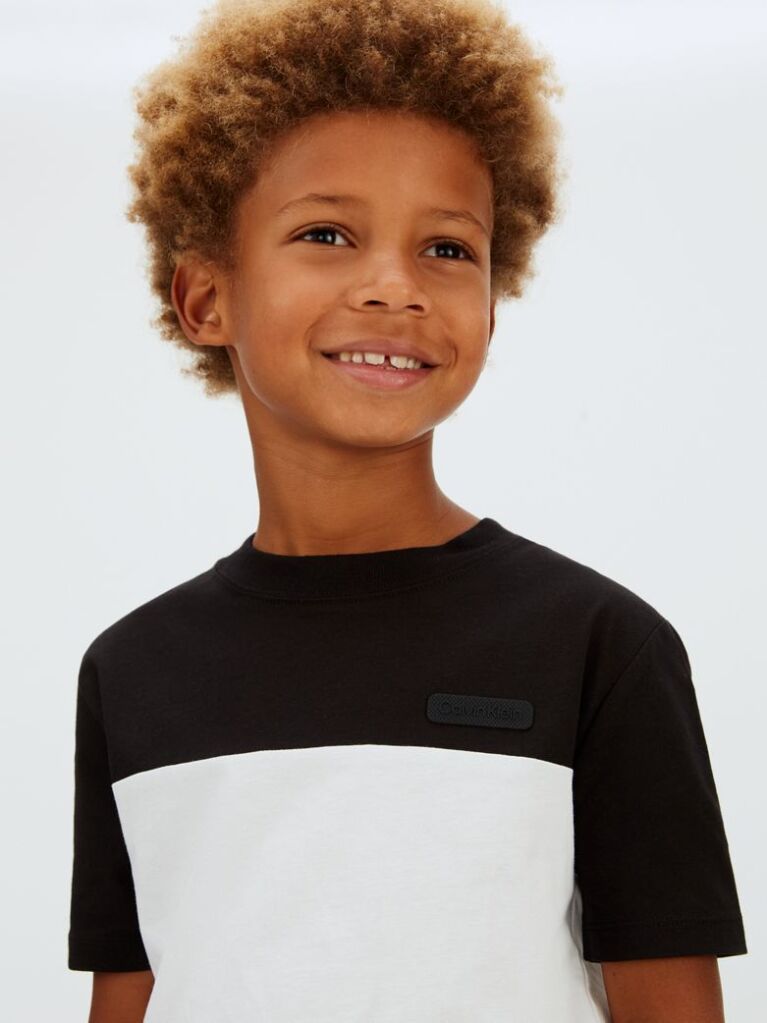 Negru Tricou Colourblock  Baieti