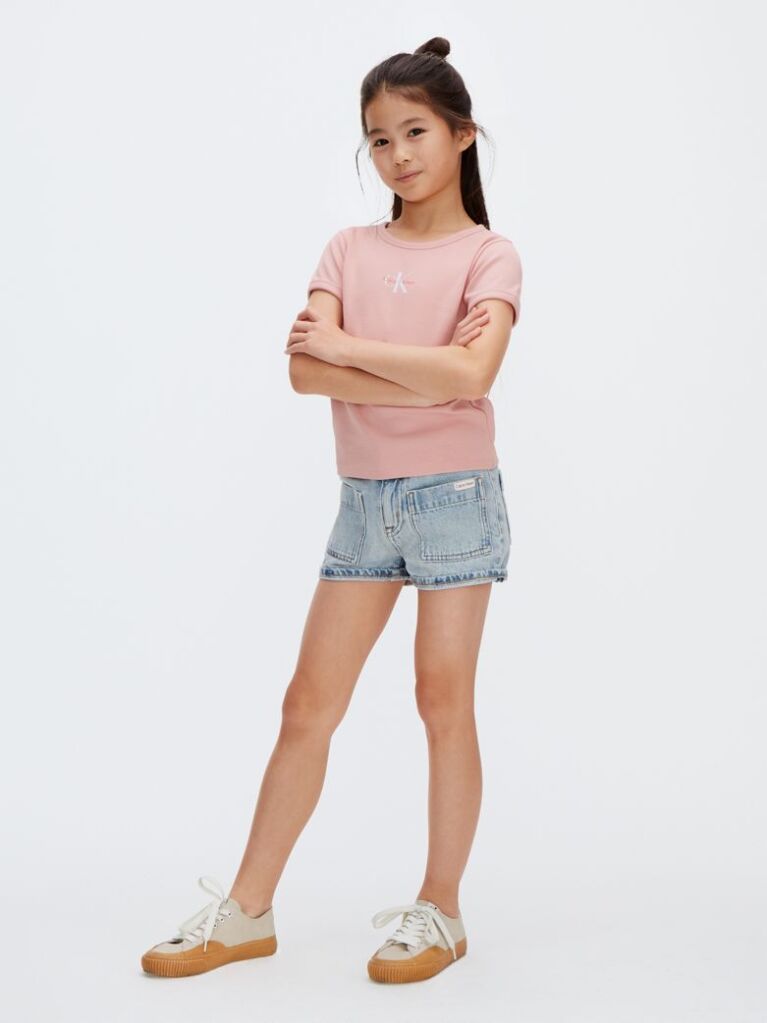 Roz Tricou Cu Logo Reiat  Fete