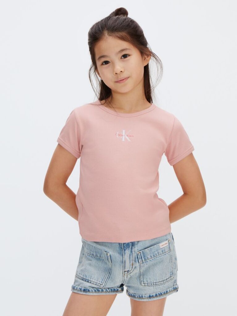 Roz Tricou Cu Logo Reiat  Fete