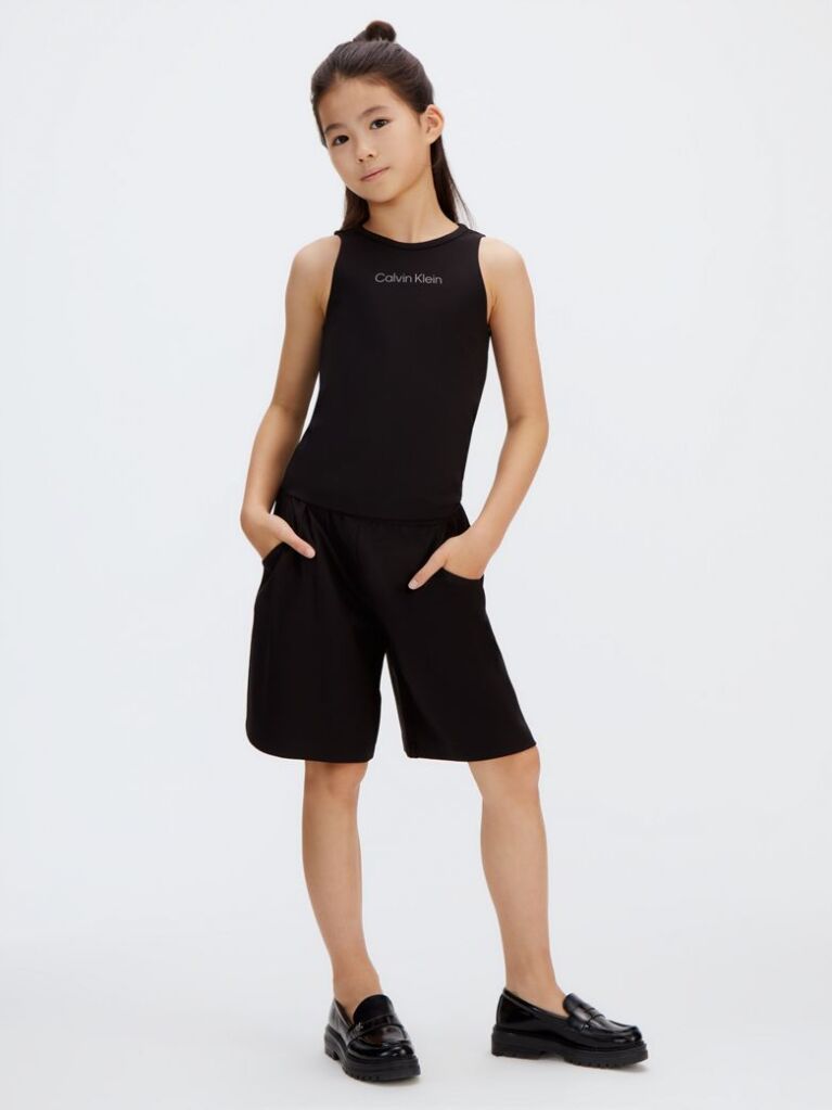 Negru Pantaloni Scurti Bermuda Din Punto Milano  Fete