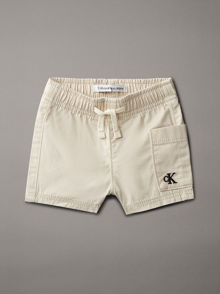Bej Pantaloni Scurti Twill Pentru Nou-Nascuti  Nou-nascuti