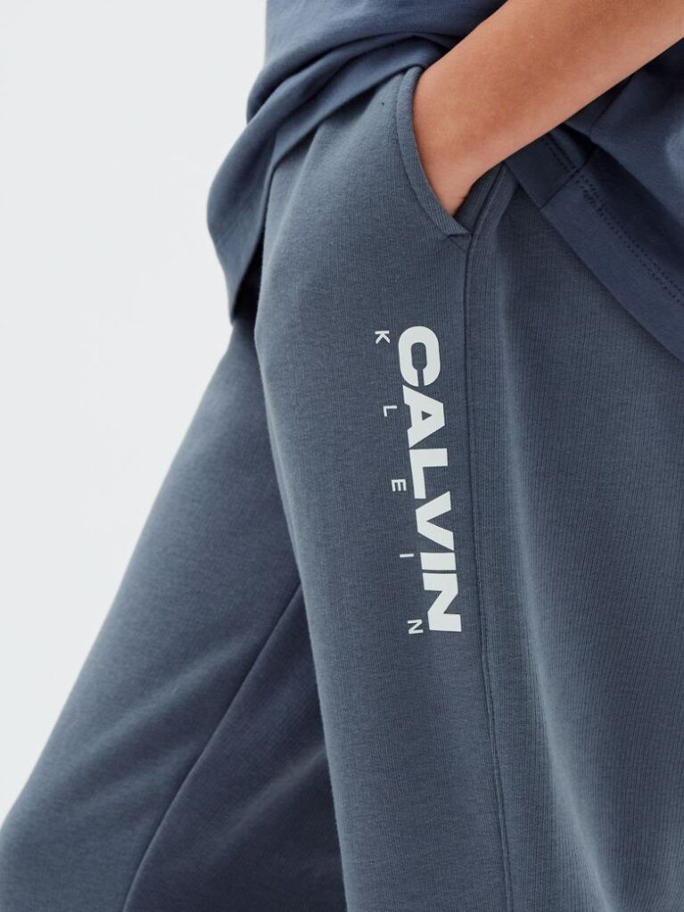 Albastru Pantaloni Jogger Lejeri Cu Logo Grafic  Baieti