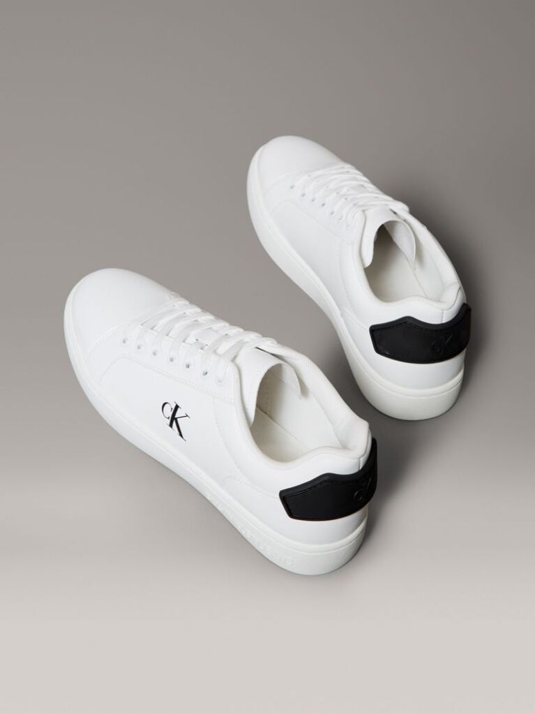 White Leather Trainers  Men