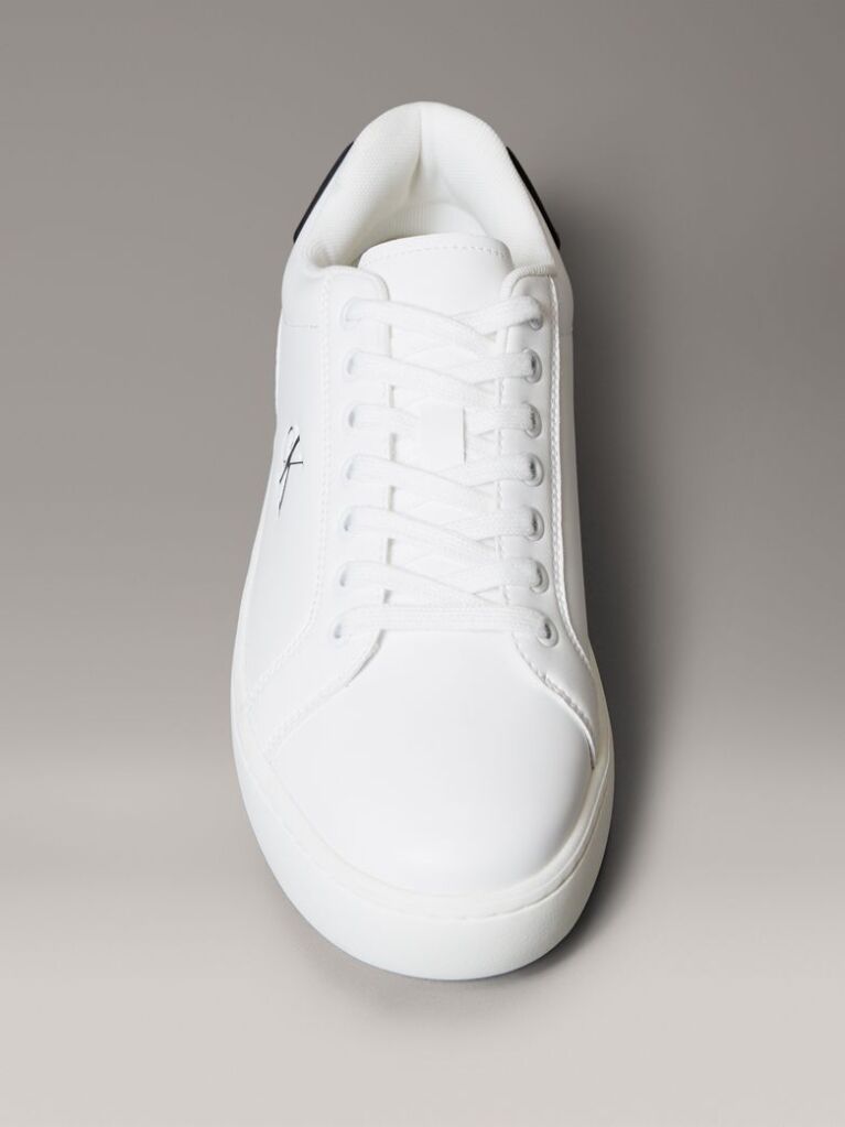 White Leather Trainers  Men