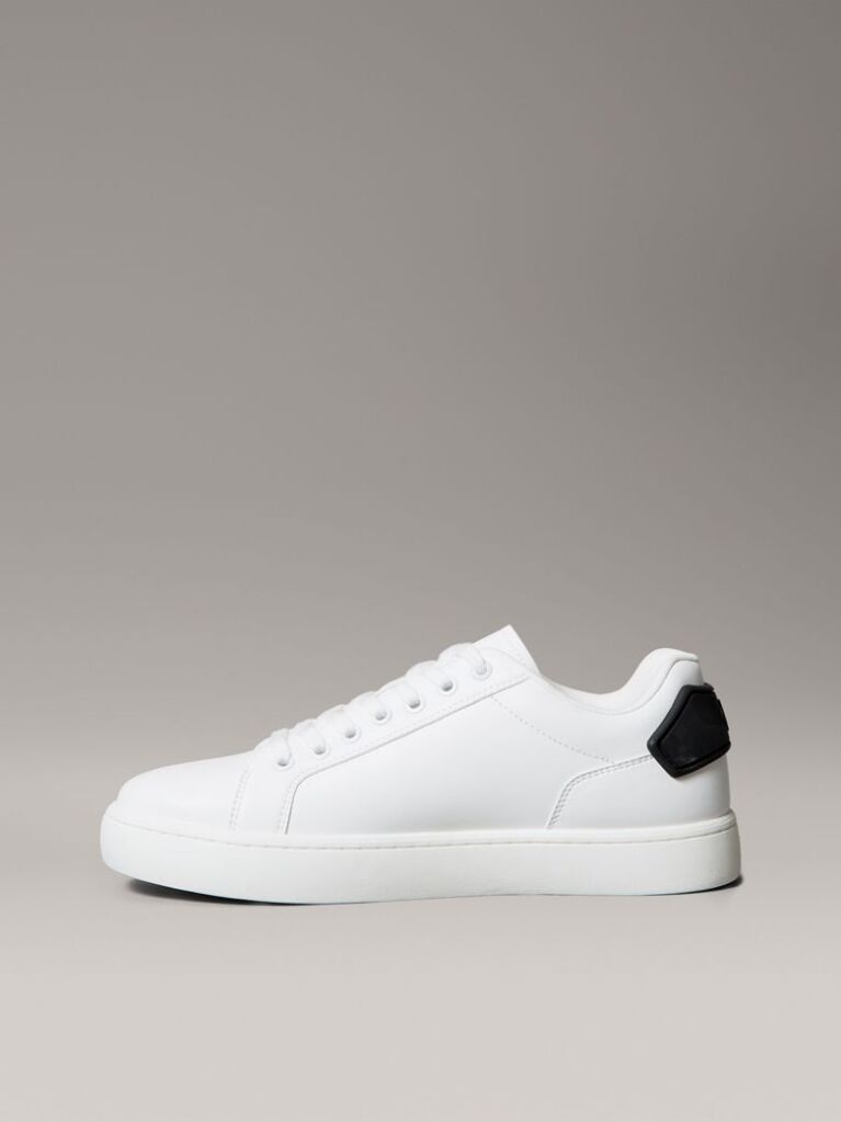 White Leather Trainers  Men