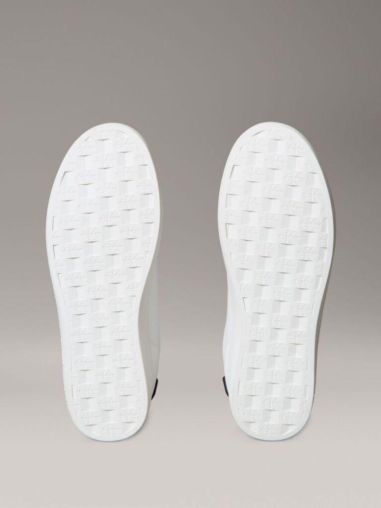 White Leather Trainers  Men