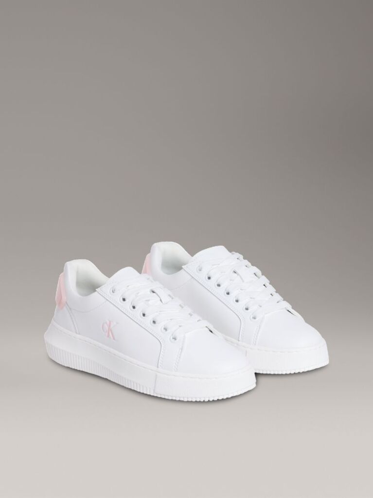 White Leather Trainers  Women