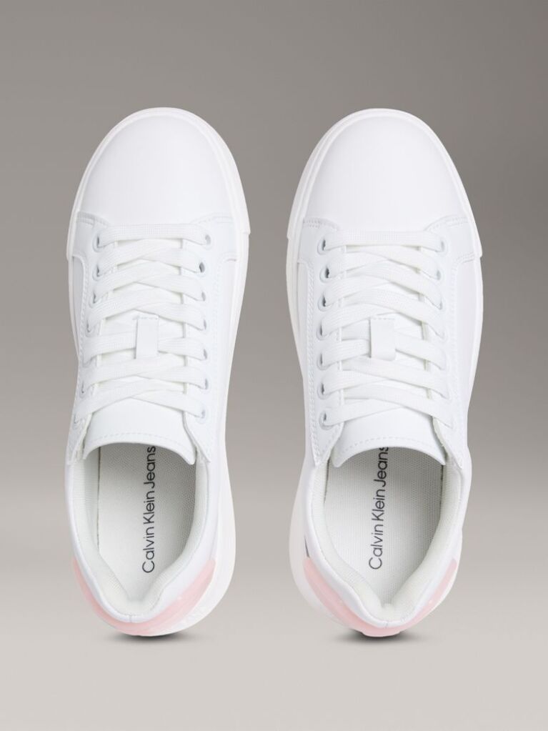 White Leather Trainers  Women