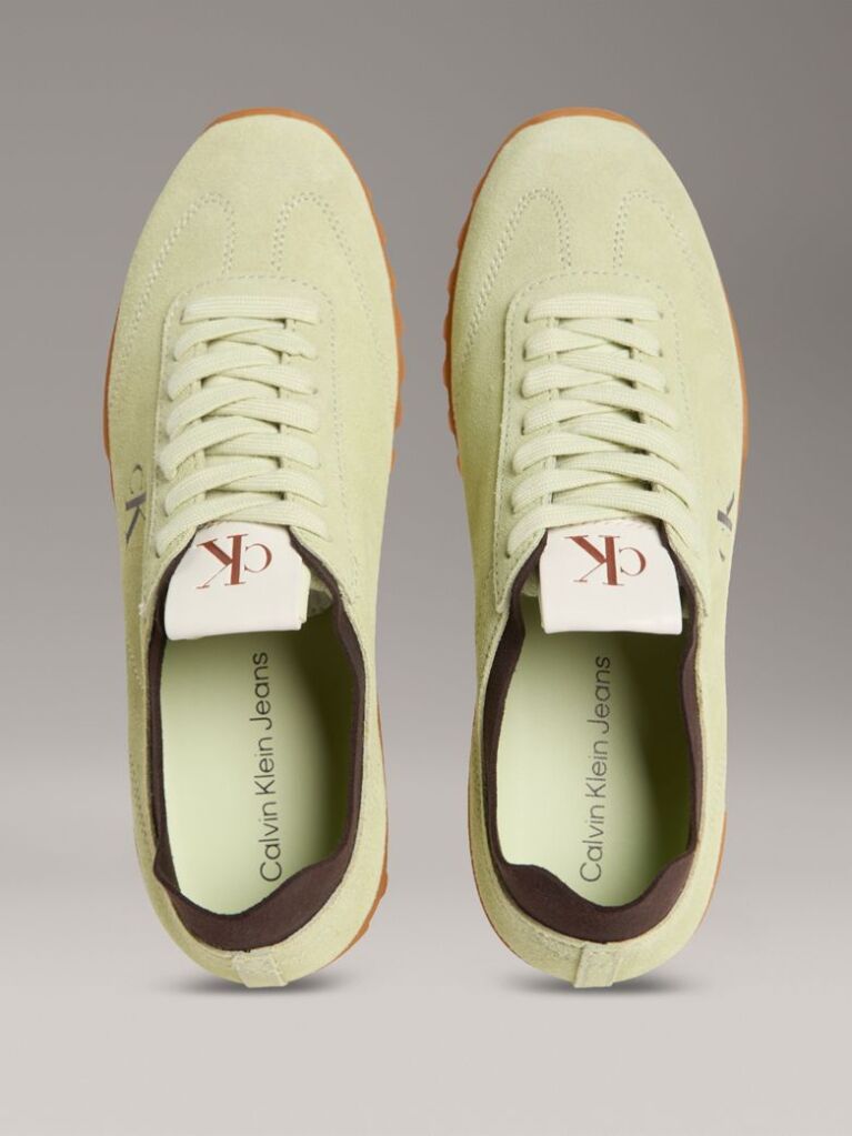 Green Suede Trainers  Women