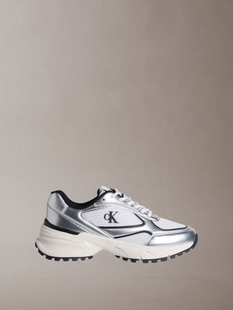 Argintiu Trailblazer —Adidasi Runner Din Mesh Mix  Femei