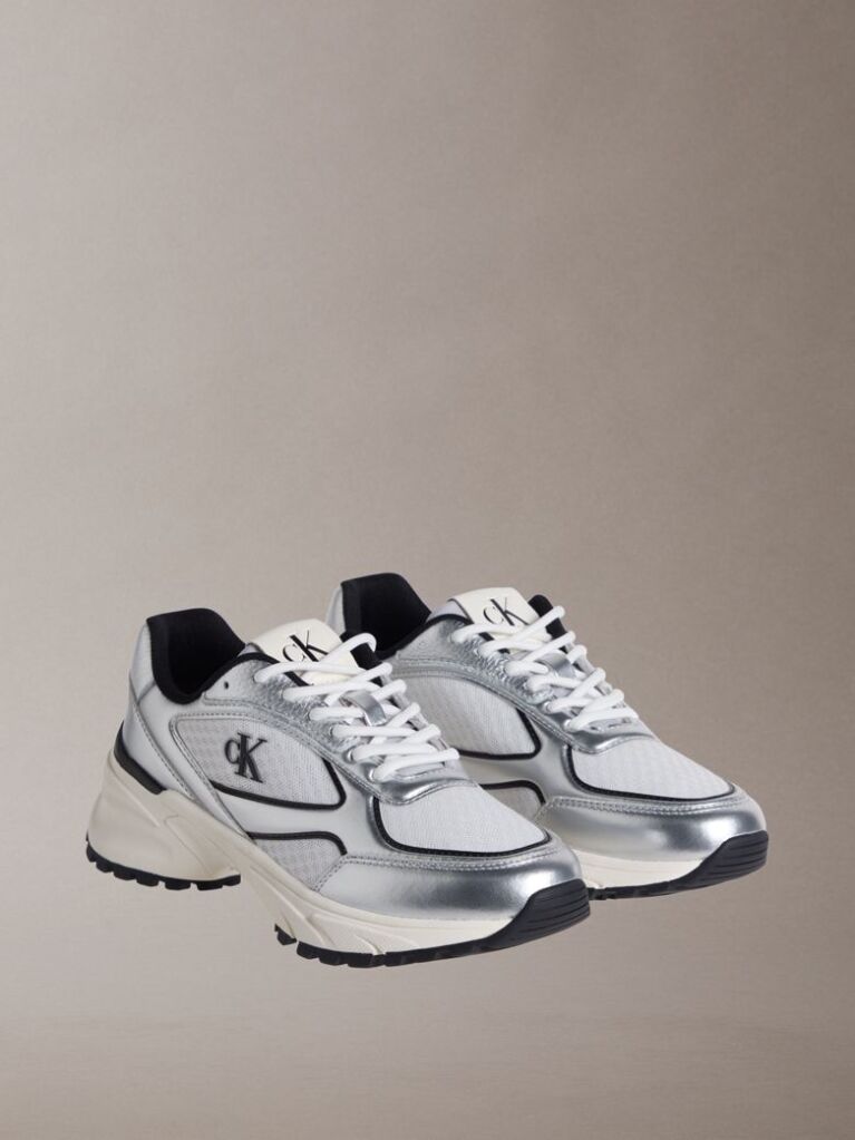 Argintiu Trailblazer —Adidasi Runner Din Mesh Mix  Femei