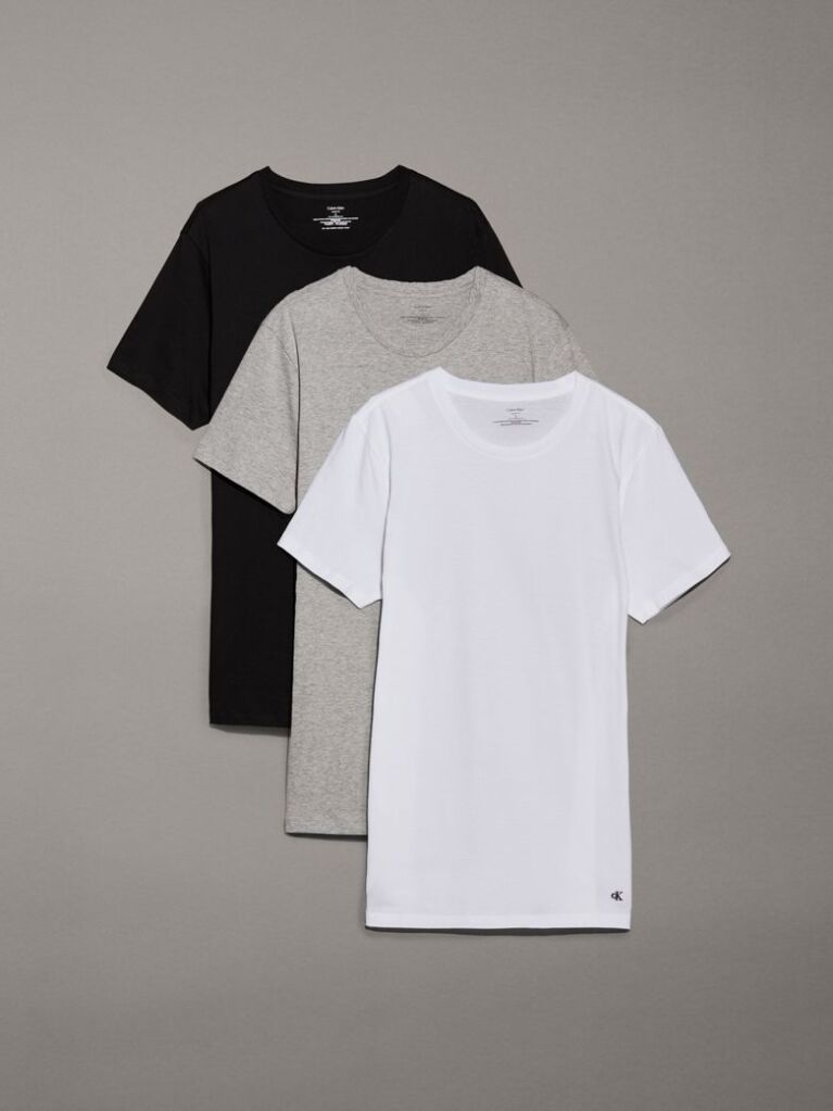 Multi Set 3 Tricouri Cu Guler Rotund – Cotton Classics  Barbati