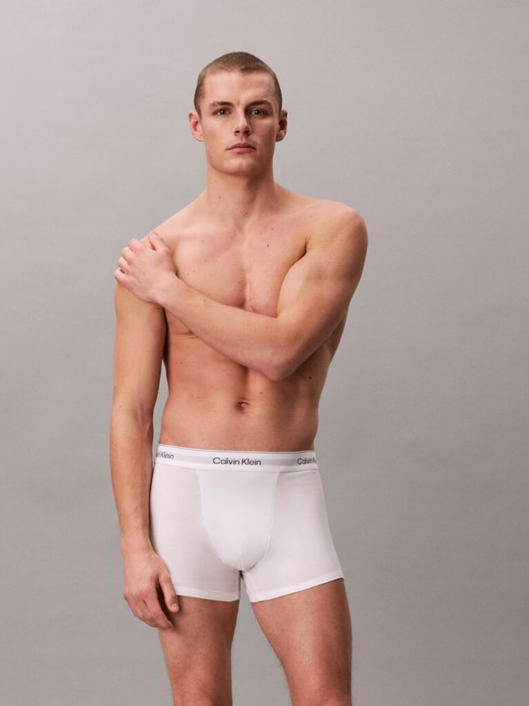 Alb Set 3 Boxeri Relaxati Dart – Icon Cotton Stretch  Barbati
