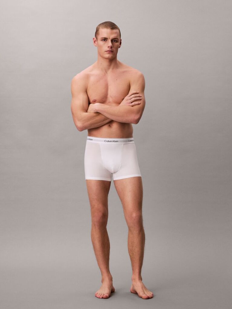 Alb Set 3 Boxeri Relaxati Dart – Icon Cotton Stretch  Barbati