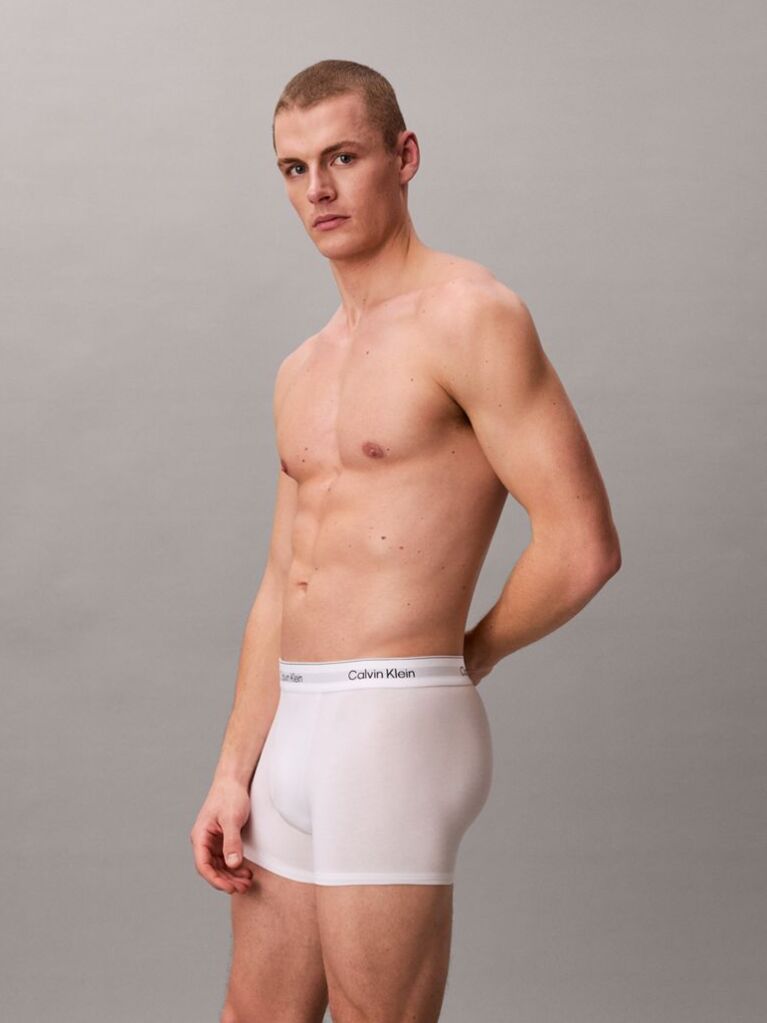 Alb Set 3 Boxeri Relaxati Dart – Icon Cotton Stretch  Barbati