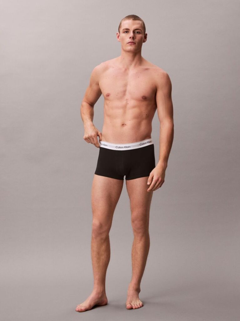 Multi 3 Pack Low Rise Trunks - Icon Cotton Stretch  Men